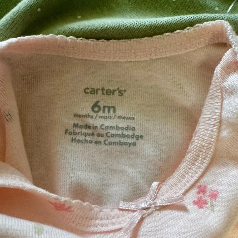 Carter's Baby 2 - Pack Pink and Olive Body Suit 6M
